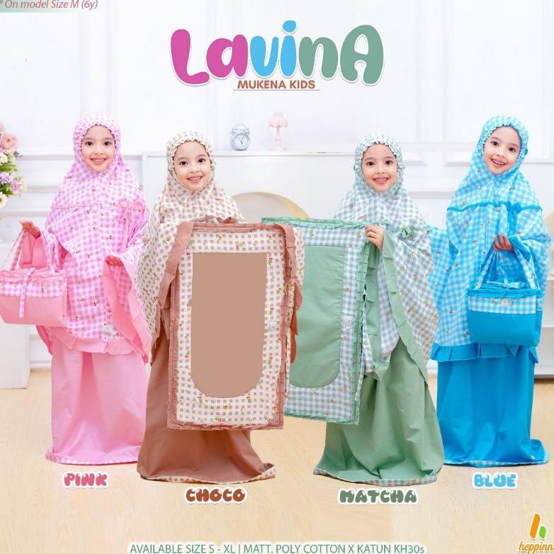Mukena Anak Lavina By Heppin/Mukena Anak Set Tas+Sajadah Storcyra