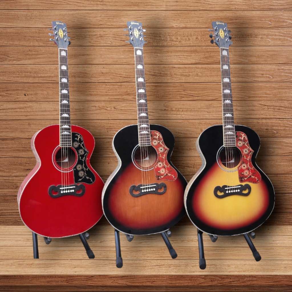 GITAR AKUSTIK ELEKTRIK GIBSON J200 CUSTOM