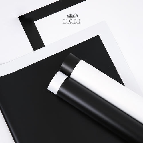 

[20 LEMBAR] Flower Wrapping Paper List Monochrome/ Kertas Buket Bunga