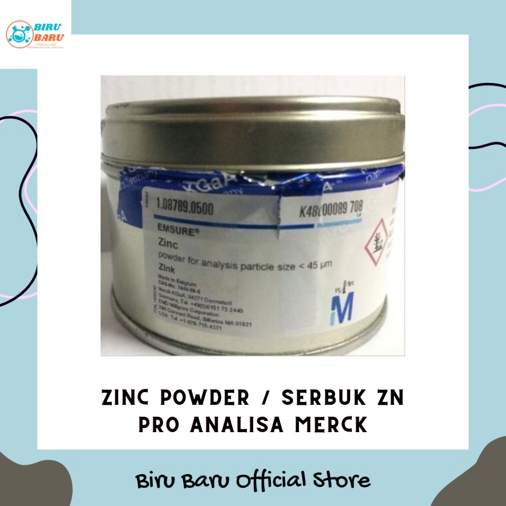 ZINC POWDER / SENG SERBUK / SERBUK ZN PRO ANALISA 50 GRAM MERCK BEST SELLER