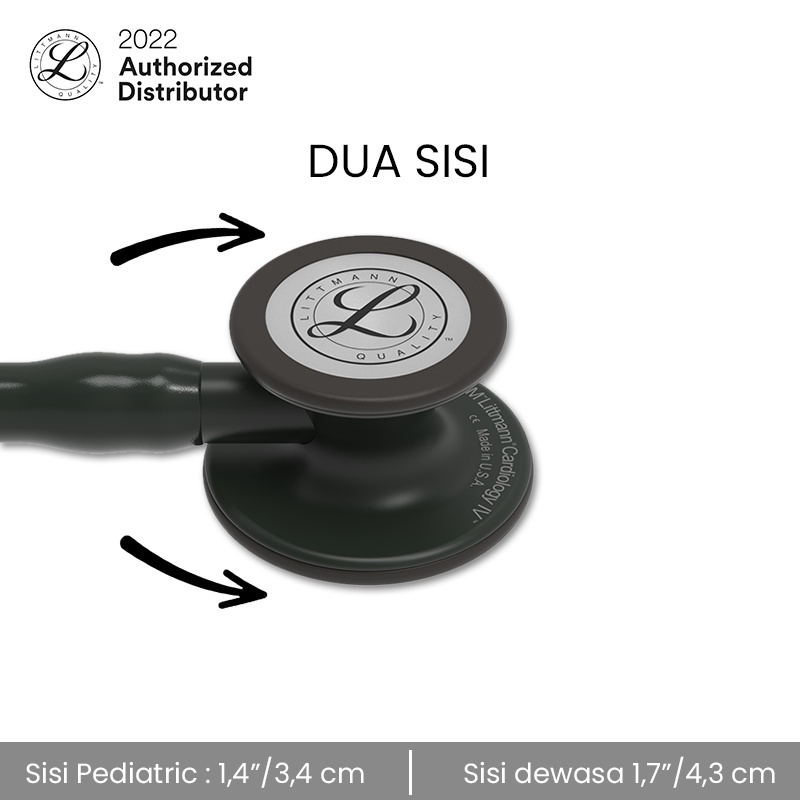 3M Littmann Cardiology IV Stethoscope / Stetoskop - BLACK EDITION - 6163