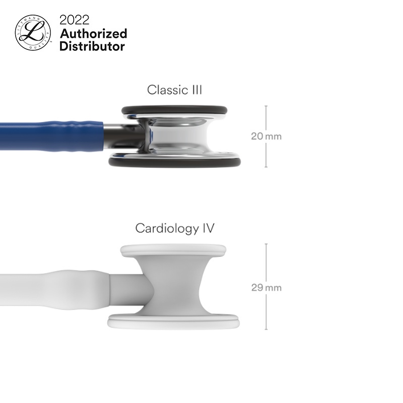 3M Littmann Classic III Stethoscope / Stetoskop Dewasa NAVY TUBE MIRROR CP - NAVY - 5863
