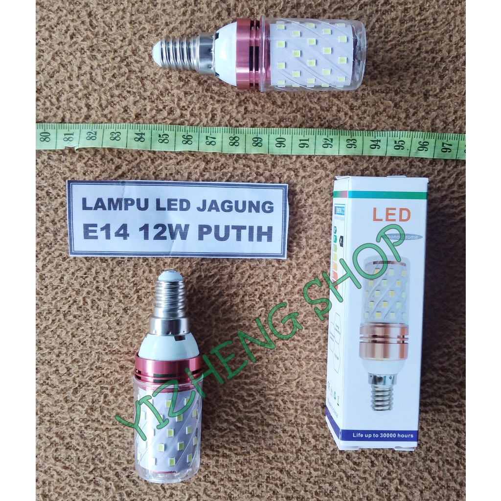 LAMPU LED JAGUNG E14 12W PUTIH