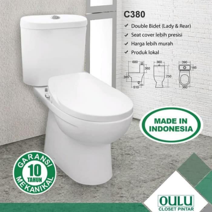 Terlaris Closet Duduk Oulu C380 Putih