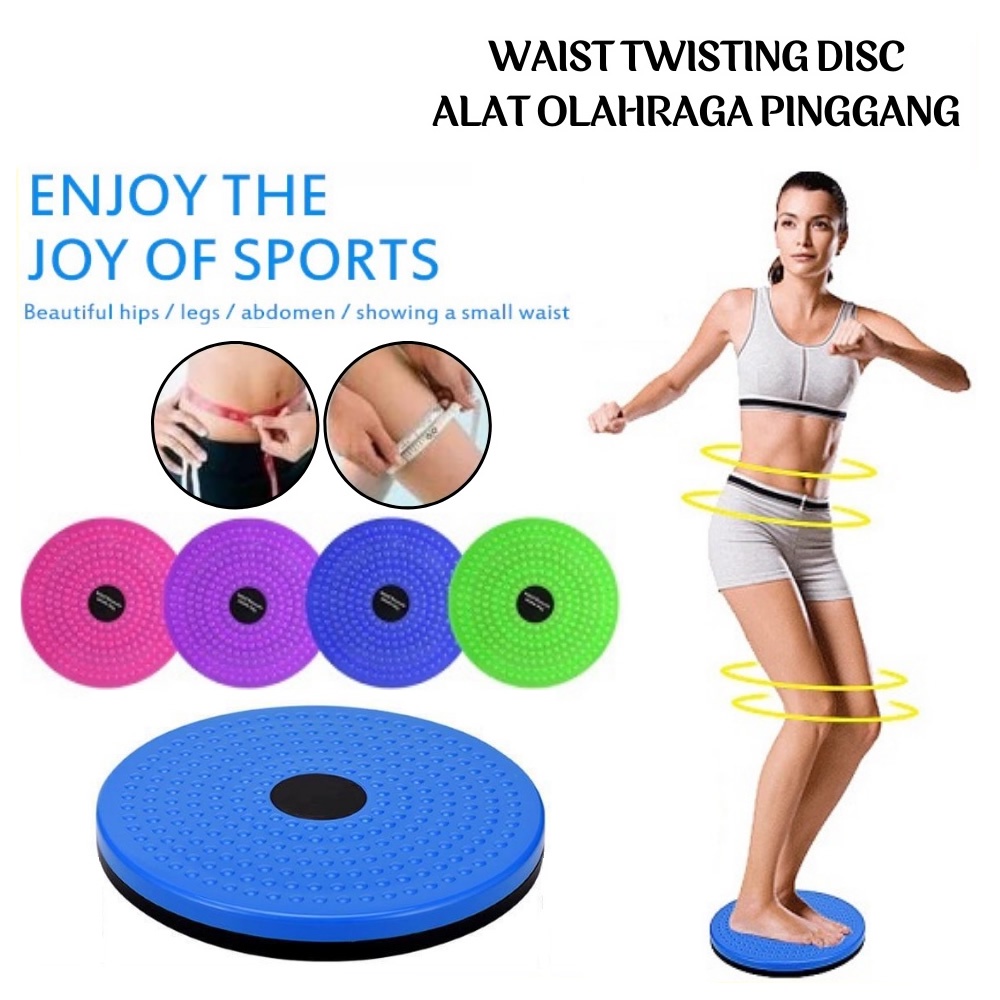 Piring Senam Waist Twisting Disc Alat Olahraga Putar Piringan Pengecil Perut Pelangsing Pinggang Pengencang Bokong Body Trimmer Jogging Plate