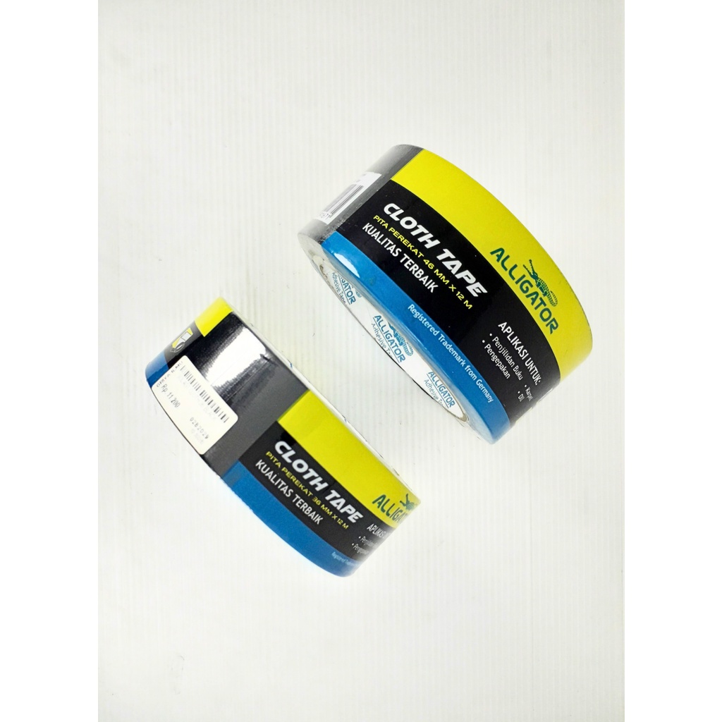 

Isolasi/Lakban Hitam/Cloth Tape ALLIGATOR 36mmx12mm/46mmx12mm (0282029)/(0282030)
