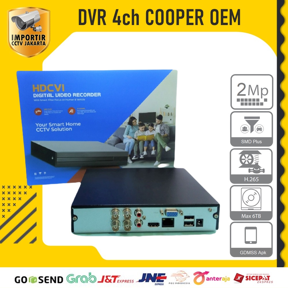 DVR 4CH COOPER OEM GDMSS DVR 4 CHANNEL CCTV