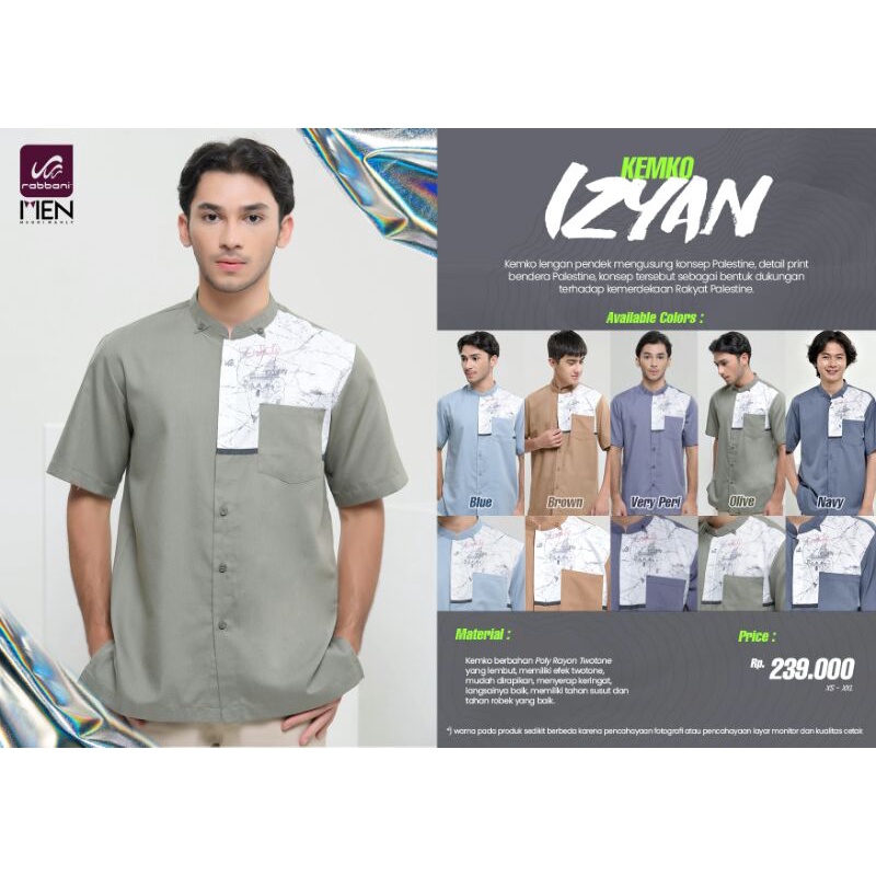 Kemko Izyan Rabbani - Terbaru Baju Koko Rabbani Lengan Pendek - Baju Koko Lengan Pendek Terbaru - Ke