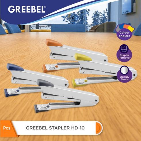 

GREEBEL Staples Hekter Cekrekan Jegrekan / STAPLER HD-10 / Stepler dengan jepretan halus kapasitas 16 kertas