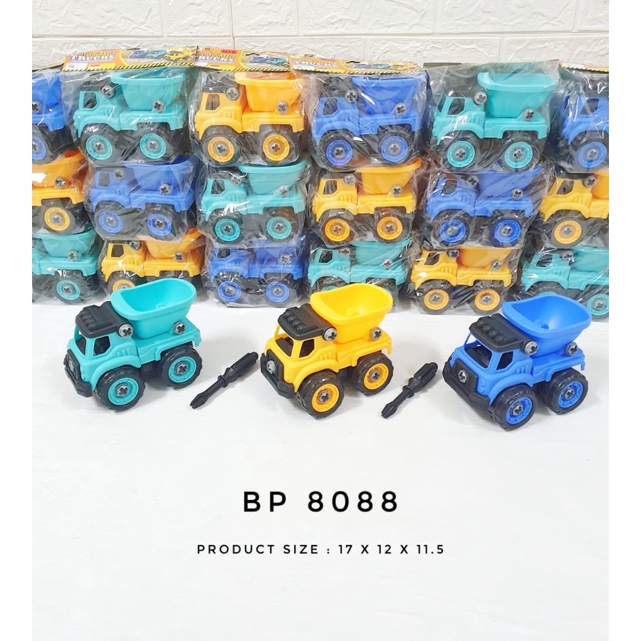 Mainan Anak DIY Assemble Truck Rakit Konstruksi Truk Tangki BP8087