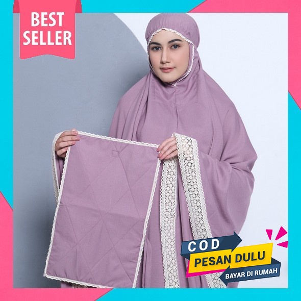 Mukena Dewasa Bahan Adem Halus Lembut Terbaru 2023 Mukenah Wanita Muslimah Nagita Slavina Lebaran Re