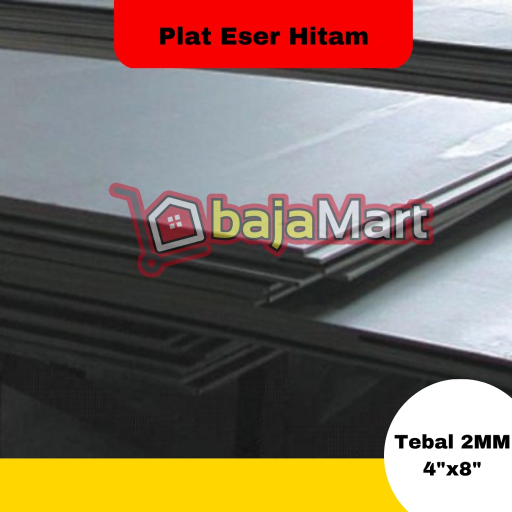 Besi Plat Eser Hitam tebal 2mm