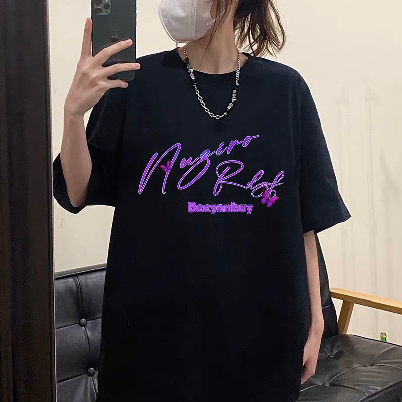 EUNII T-shirt Lengan Pendek Vintage Lisa Same Style Korean Style/Kaos Atasan Wanita/Baju Kaus Oversize Wanita/Kaos Wanita