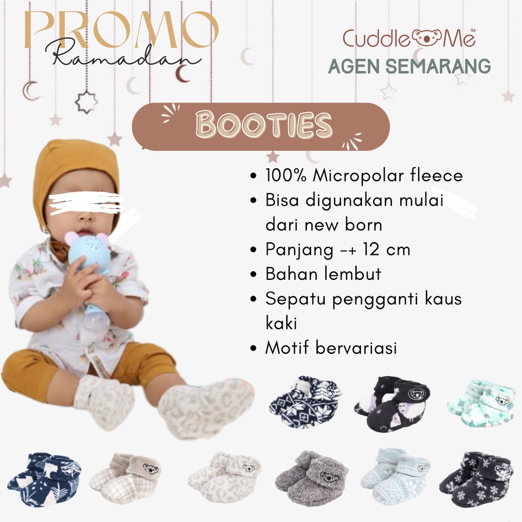 Fitted Booties Cuddle Me Kaos Kaki Bayi SNI Nyaman Ergonomis