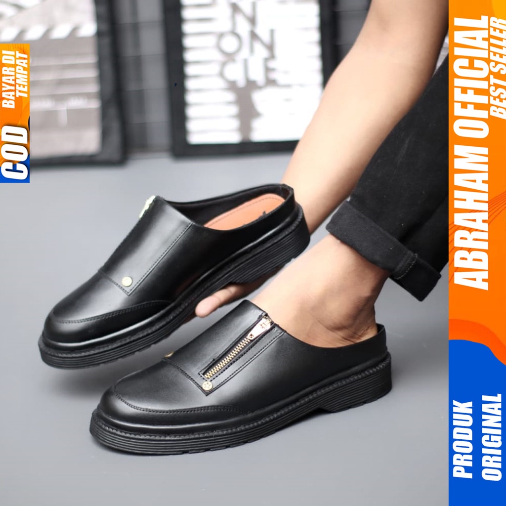 Sandal Sepatu Pria Casual Sendal Slide Pria Selop Distro Original Slop Abraham BUSTON