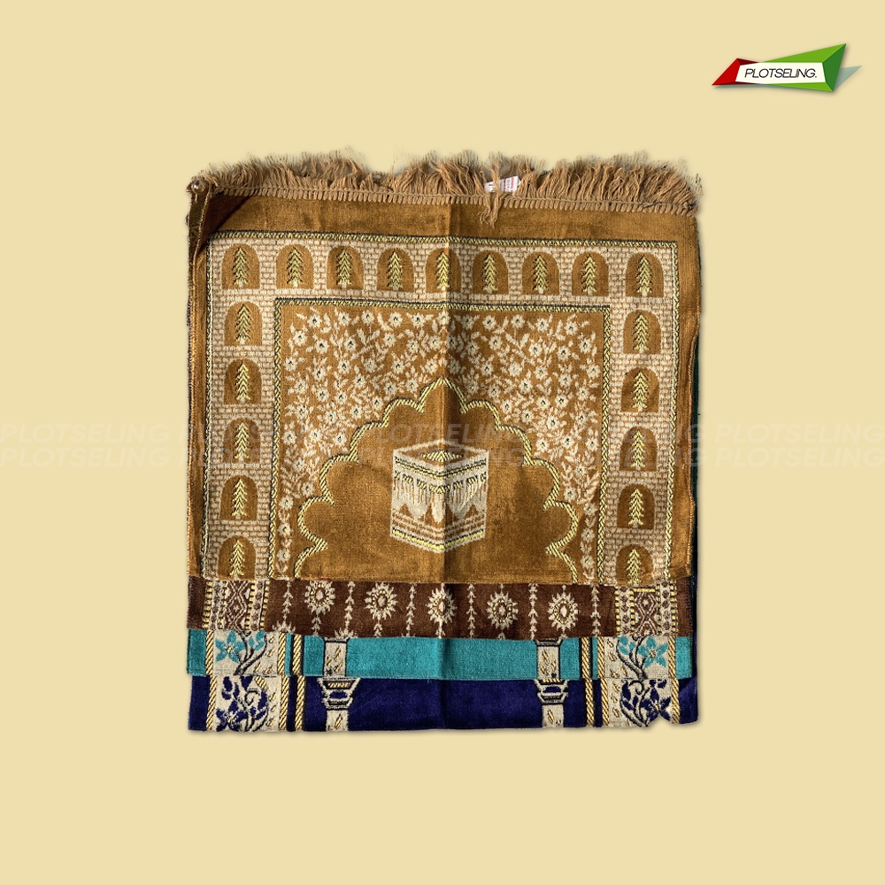 Sajadah Travel Turkey Besar EL JADEED Ukuran 68 x 110 cm Sejadah Dewasa Ibadah Hari Raya Sajadah Motif Souvenir Umroh