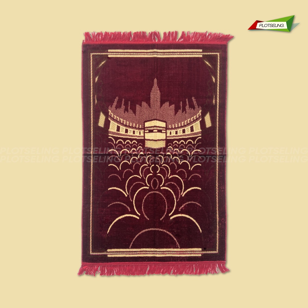 Sejadah Turkey Besar Motif FIRDAUS Ukuran 68 x 110 cm Sajadah Traveling Tebal Sholat Hari Raya Sajadah Souvenir Haji Umroh