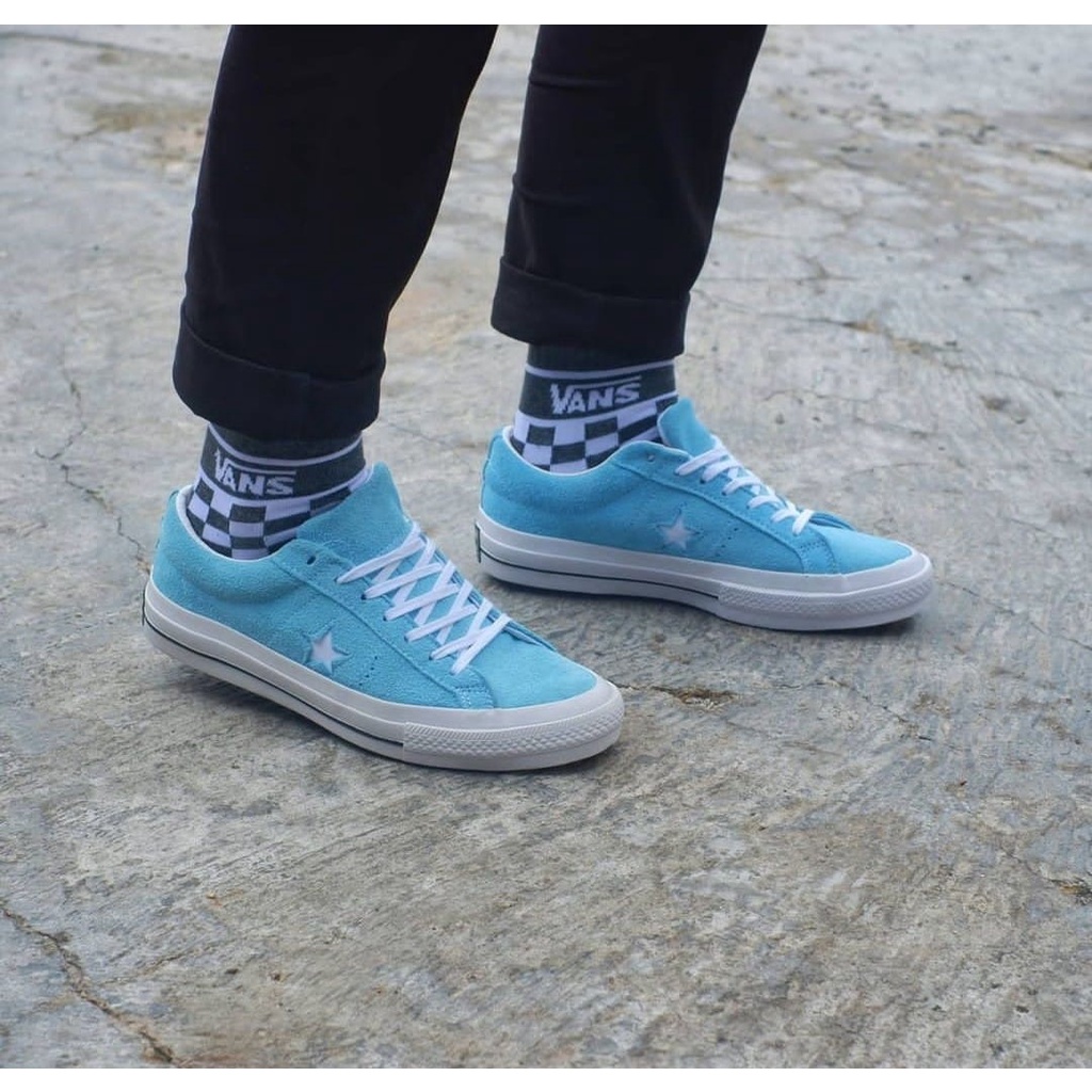 Converse One Star " Blue Chill White Black "