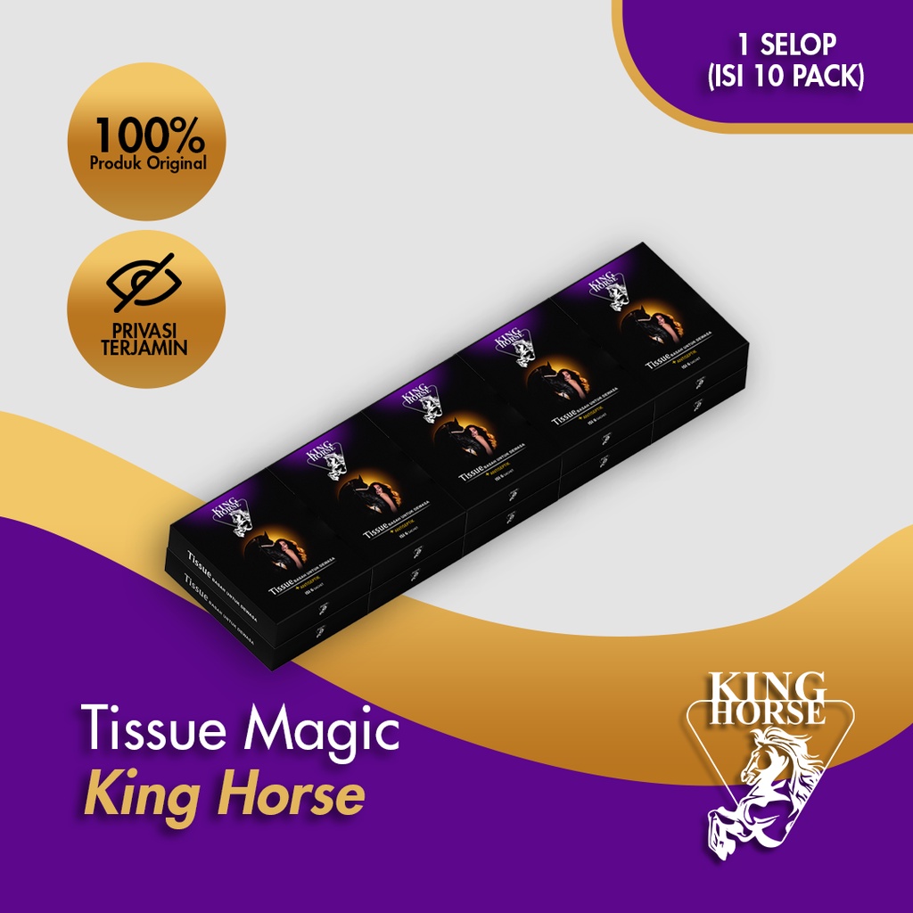 Tissue Magic King Horse 1 Selop isi 10 Pack