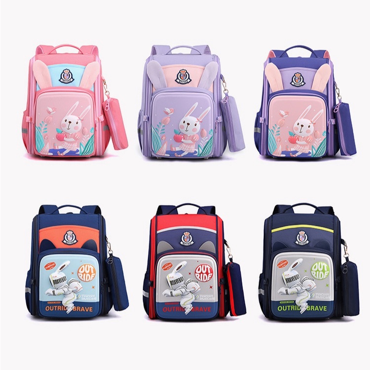 3D Tas Sekolah Ransel Rabbit Astonot Anak