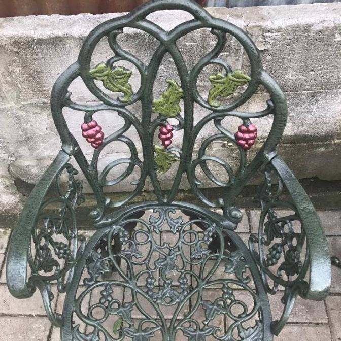 Kursi Besi Tempa Teras Anggur Chair Set (Promo Harga)