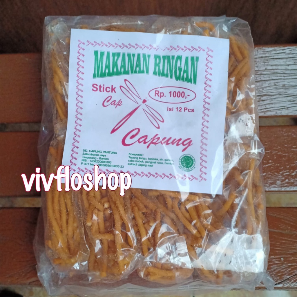 

Snack Stick Cap Capung / Stik - Stik Gurih Enak Cap Capung (isi 12)