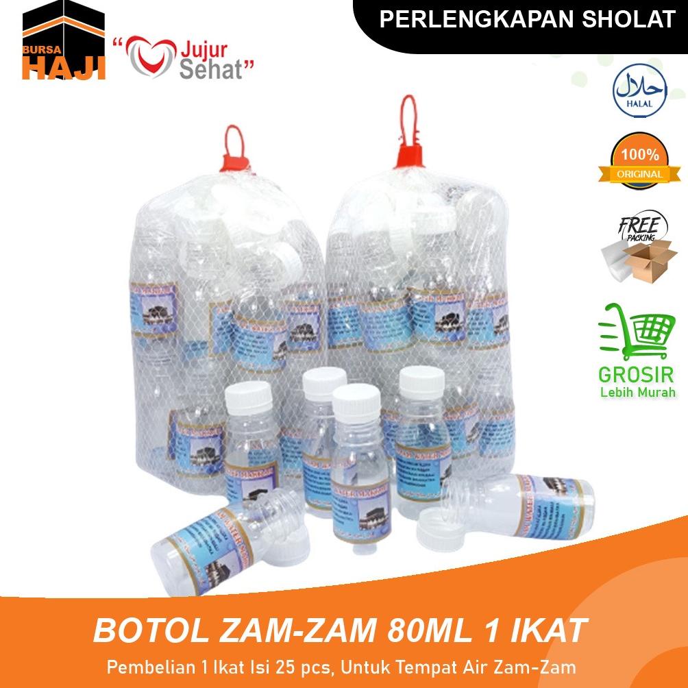

⚡TOK SIAP 【COD 1 IKAT (25 Pcs) Botol Air Zam-zam Kosong Botol Zamzam 80ml Oleh-oleh Haji dan Umrah