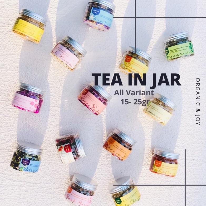 

【murah】 Organic&Joy• Tea in Jar/ Teh Bunga kemasan toples All Variant