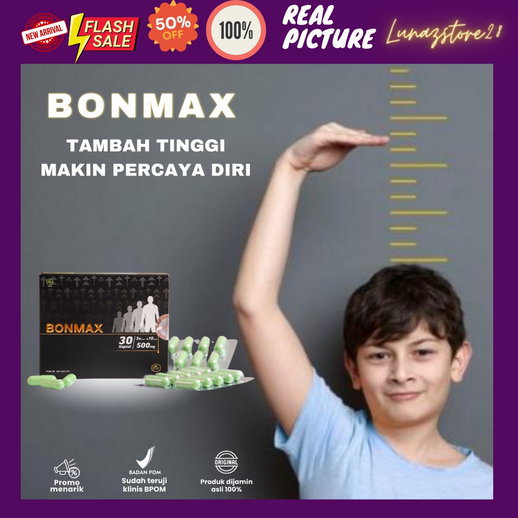 Bonmax Peninggi Badan Isi 30 Kapsul