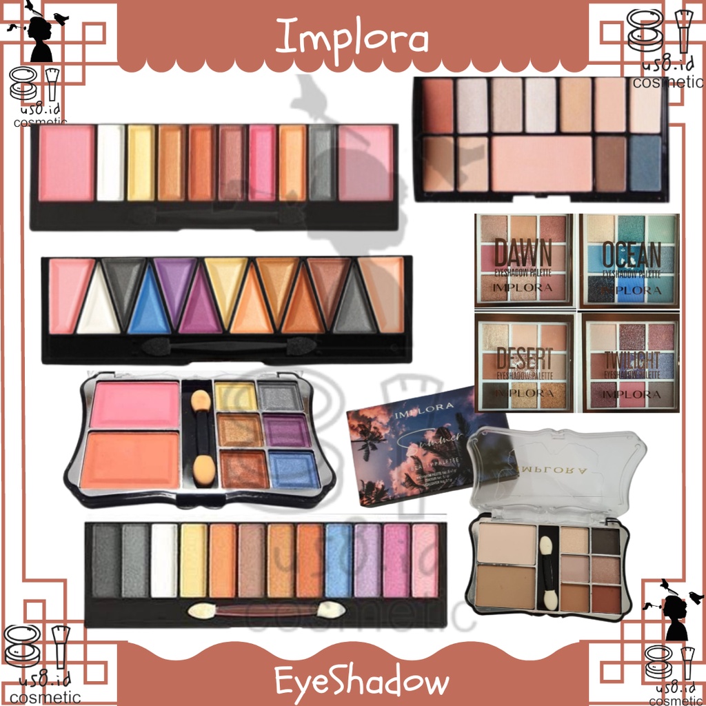 Implora Eyeshadow Pallete + Blush On