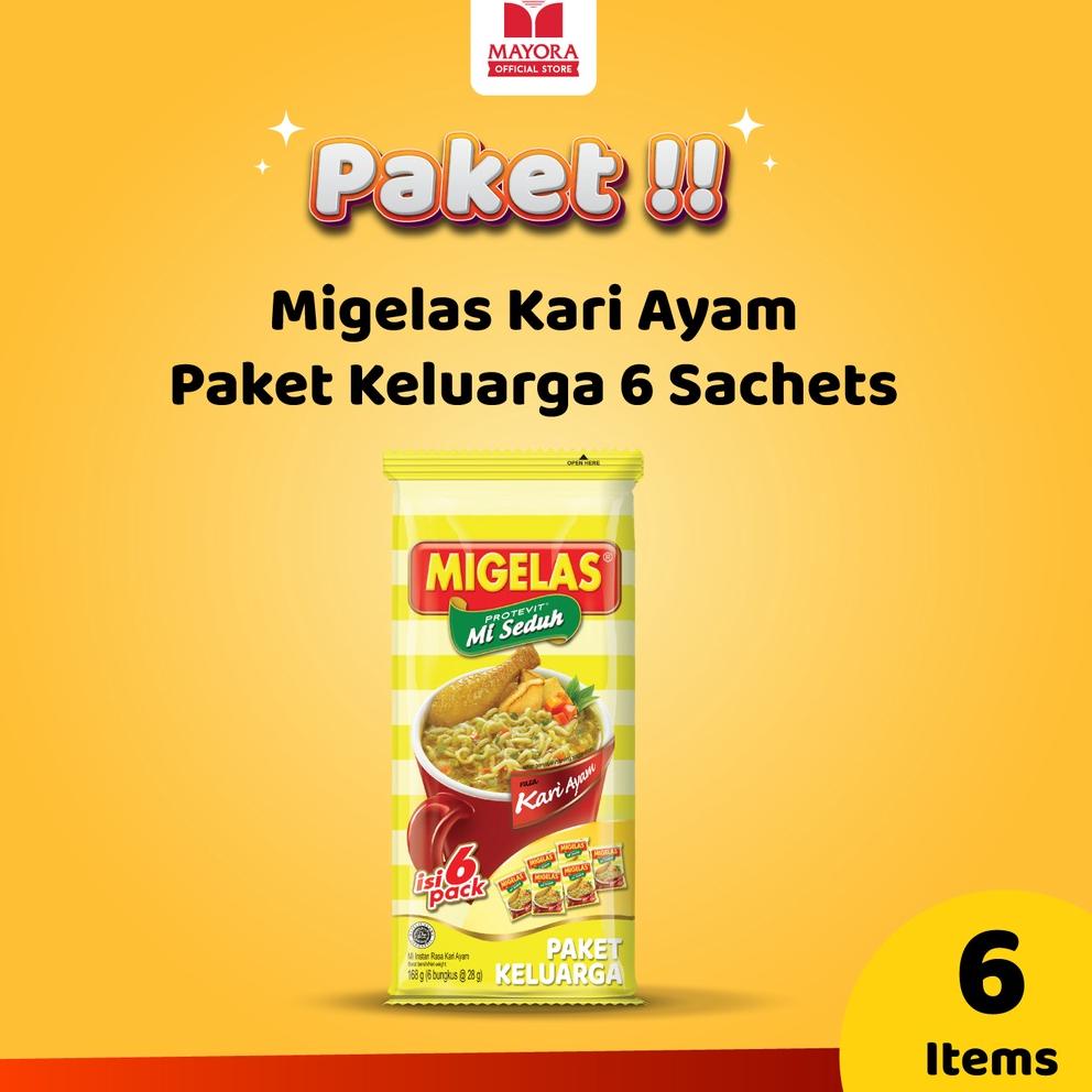 

✨11.11✨ Migelas Kari Ayam Paket Keluarga 6 Sachets