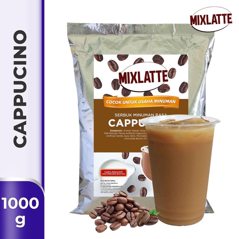 

Free Ongkir/ Powder Drink Bubuk Minuman Rasa CAPPUCINO MIXLATTE 1Kg