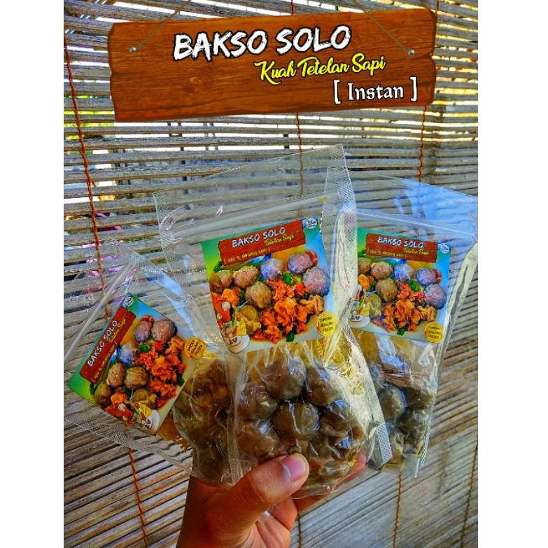 

HOT Bakso Solo kuah tetelan sapi instan