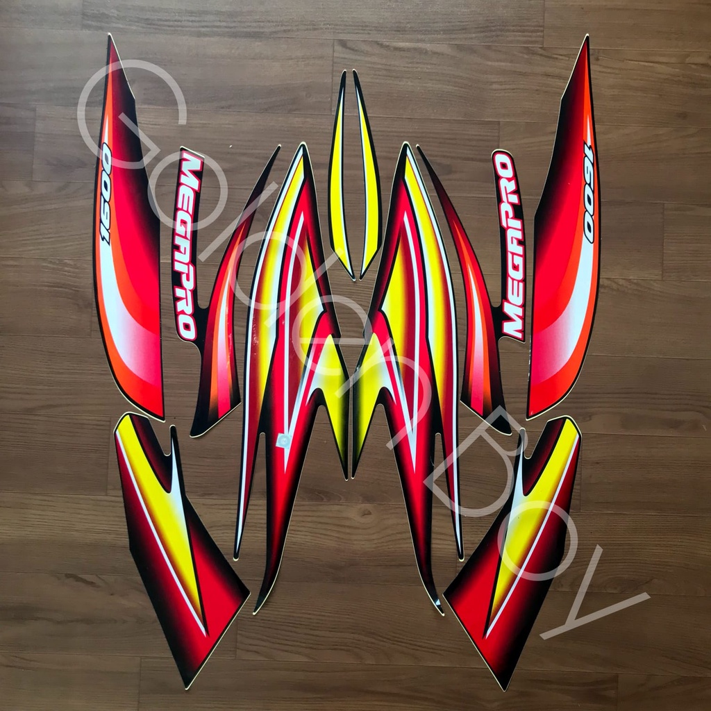 Striping Megapro 2005 2006 Velg CW | stiker honda megapro hiu megapro lama Striping Lis Megapro Hiu 
