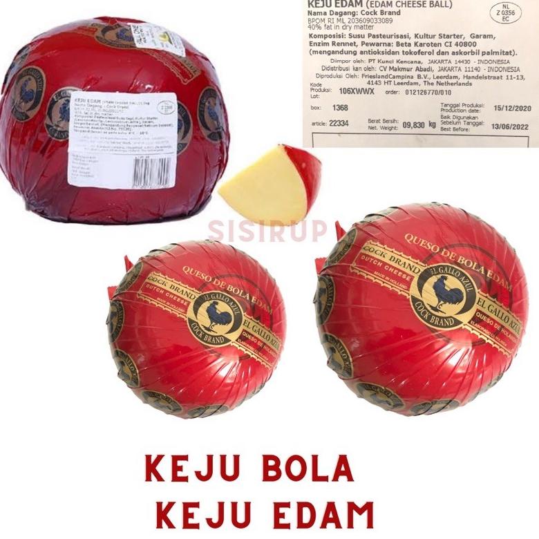 

>XG34448< 200 gr Keju Edam 200 gr / Keju Bola Ayam Emas / Cock Brand