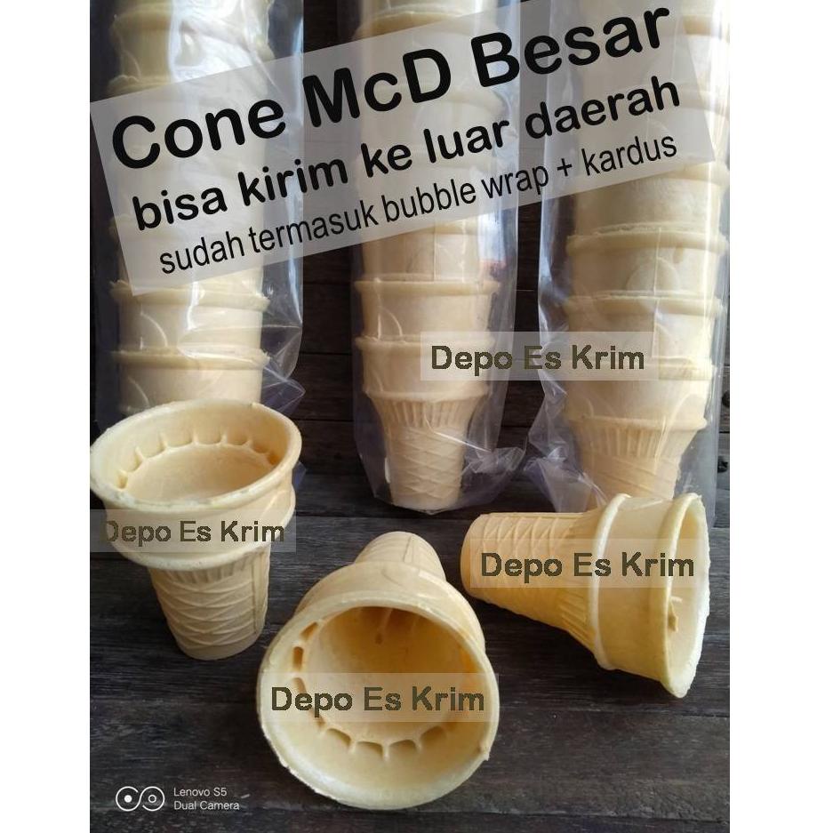 

12.12 MALL Cone McD Besar + Bubble Wrap (Contong Ice Cream Corong Opak Kerupuk Cuncum Es Krim)