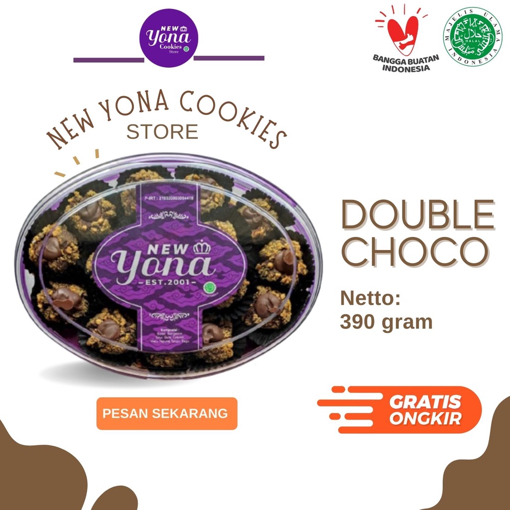 

Kue Kering Lebaran New Yona Cookies (DOUBLE CHOCO)