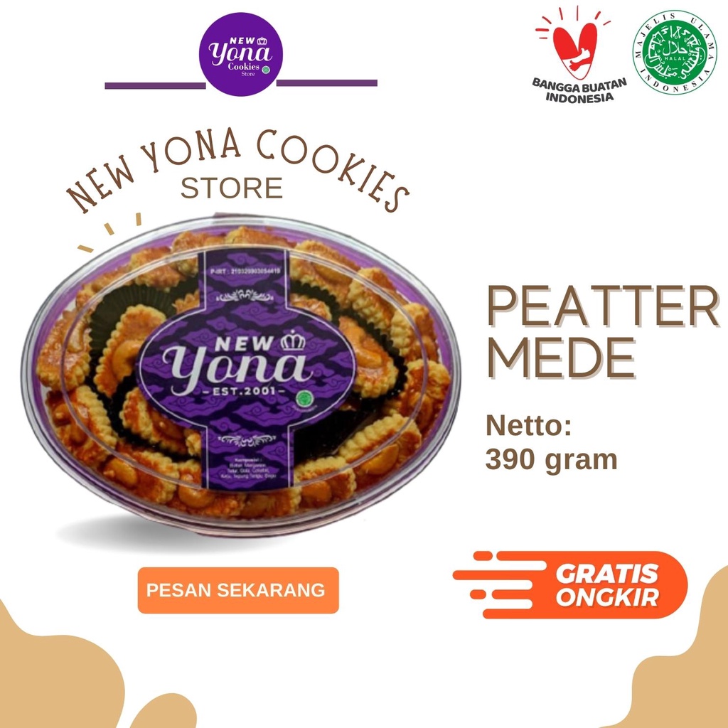 

Kue Kering Lebaran New Yona Cookies (PEATTER MEDE)