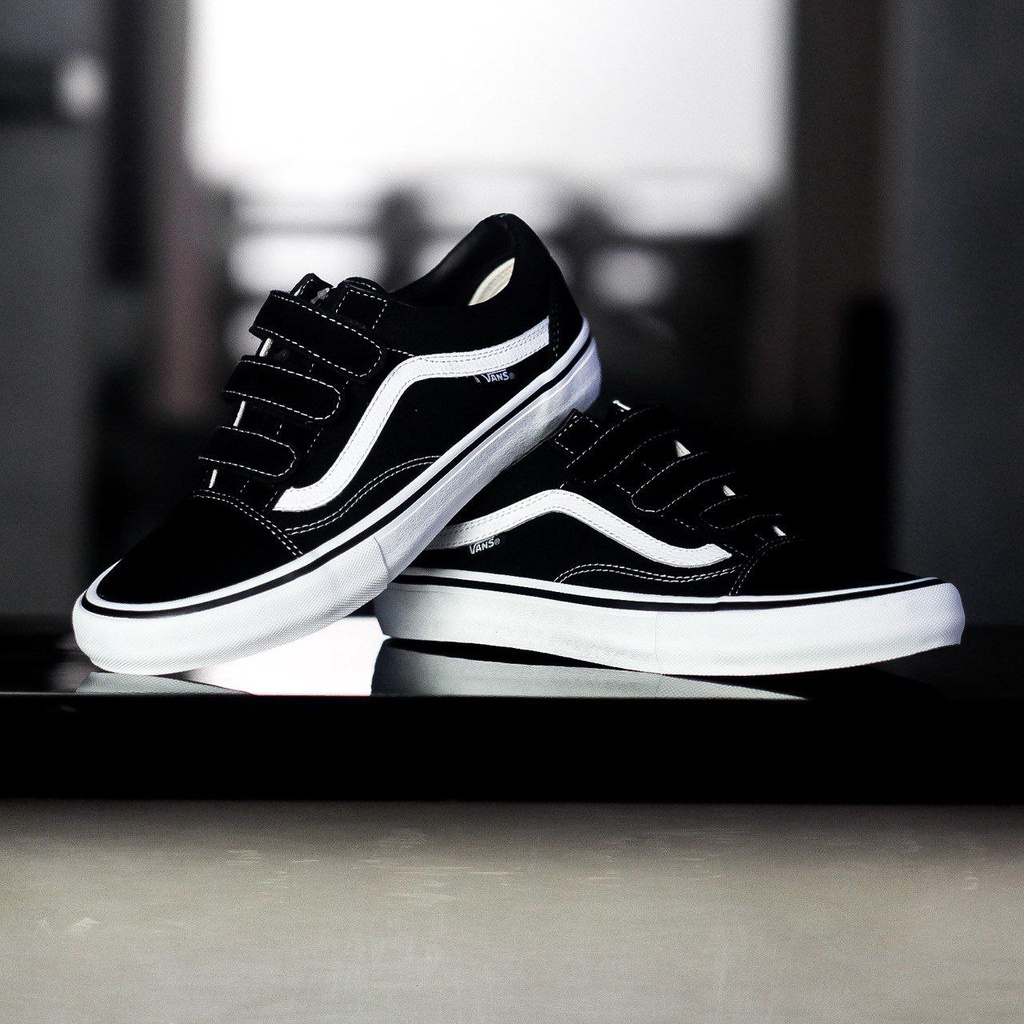 V4NS OLDSKOOL PRO VELCR0 BLACK/WHITE CLASSIC ORIGINAL 100%