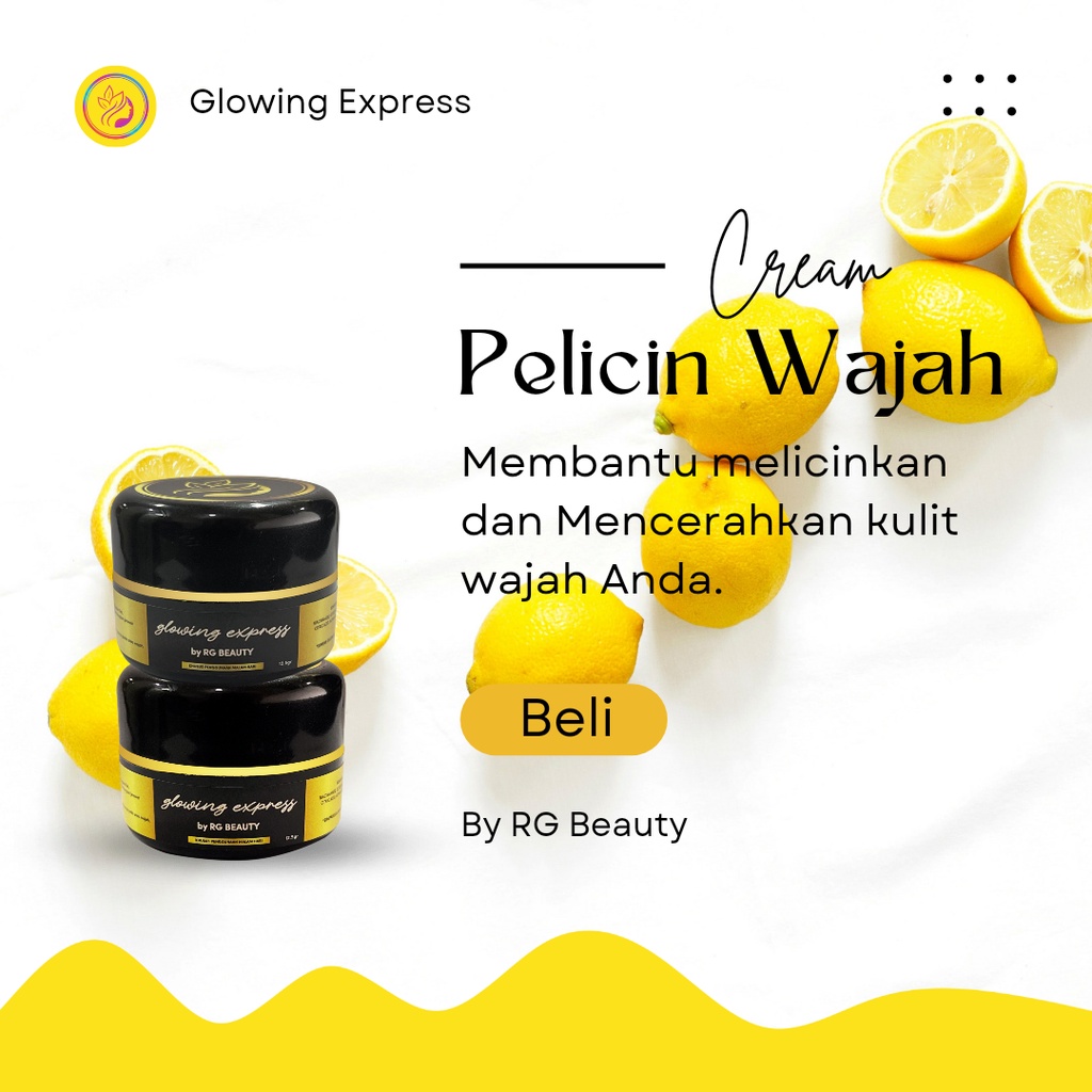 RGskin Beaute Skincare Paket Glowing Skin All Varian Series Pelicin Wajah Glowing Express | Cream Wajah Glowing