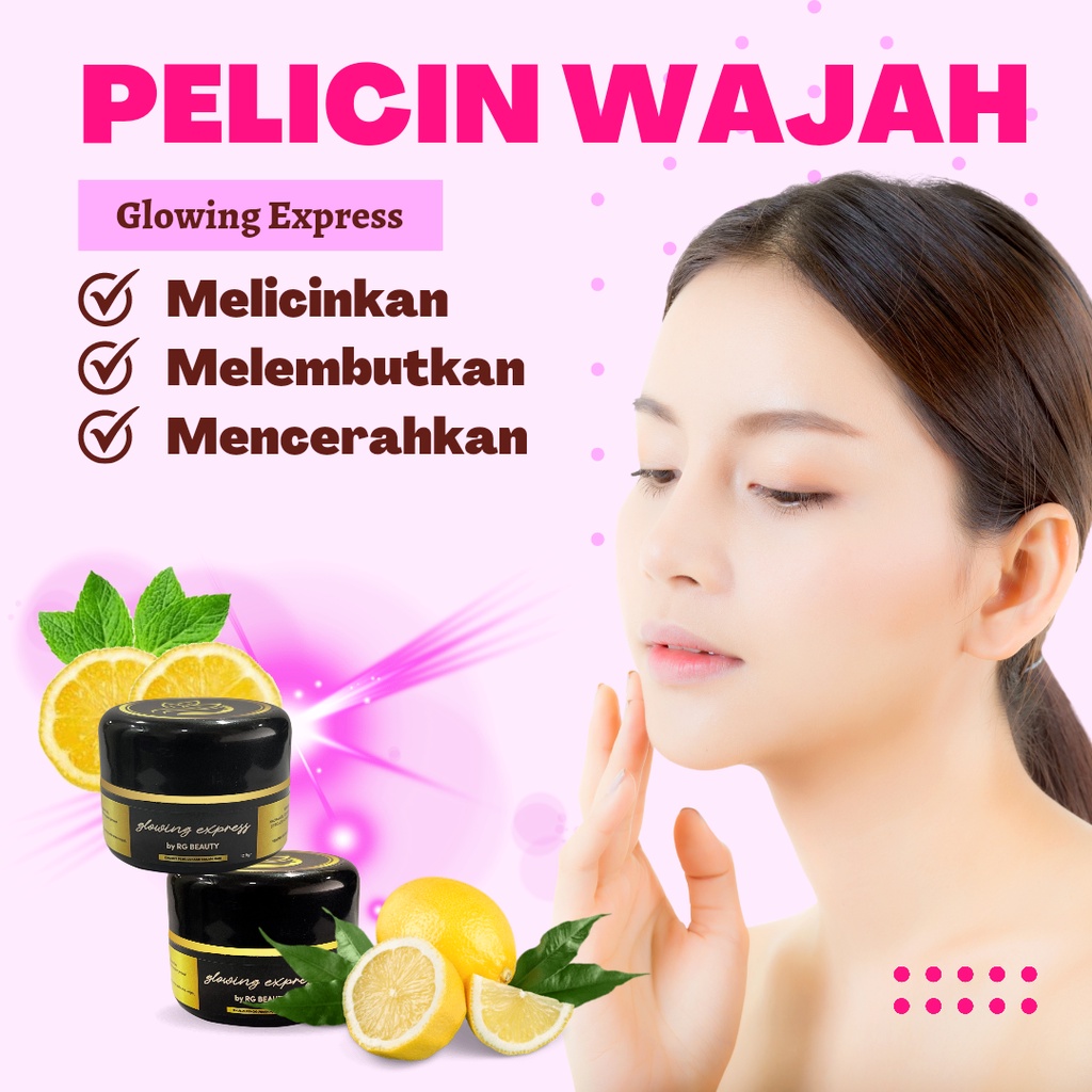 RGskin Beaute Skincare Paket Glowing Skin All Varian Series Pelicin Wajah Glowing Express | Cream Wajah Glowing