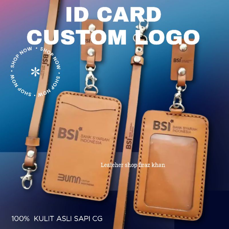 

ID Card Name Tag Holder Kulit / Gantungan Kartu Nama Kulit Asli Garut