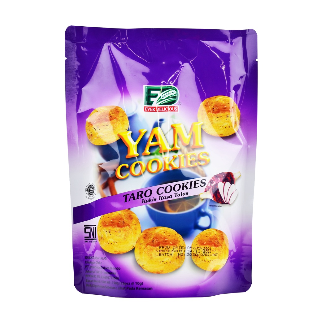 

BISKUIT KUKIS TALAS EVER DELICIOUS TARO COOKIES 150 GR