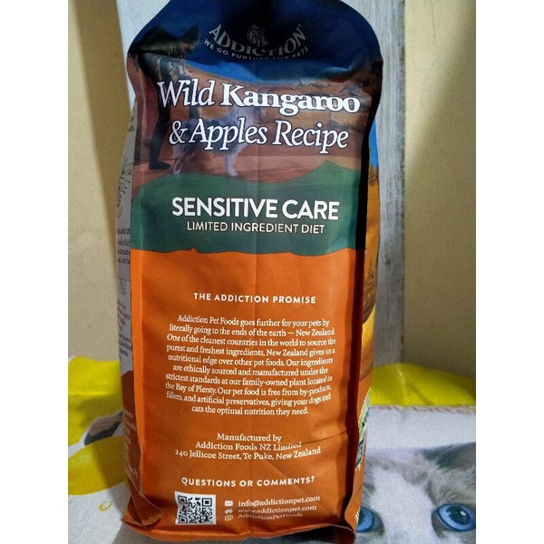 Makanan Anjing Wild Kangaroo &amp; Apples Recipe Grain-Free 1.8 Kg