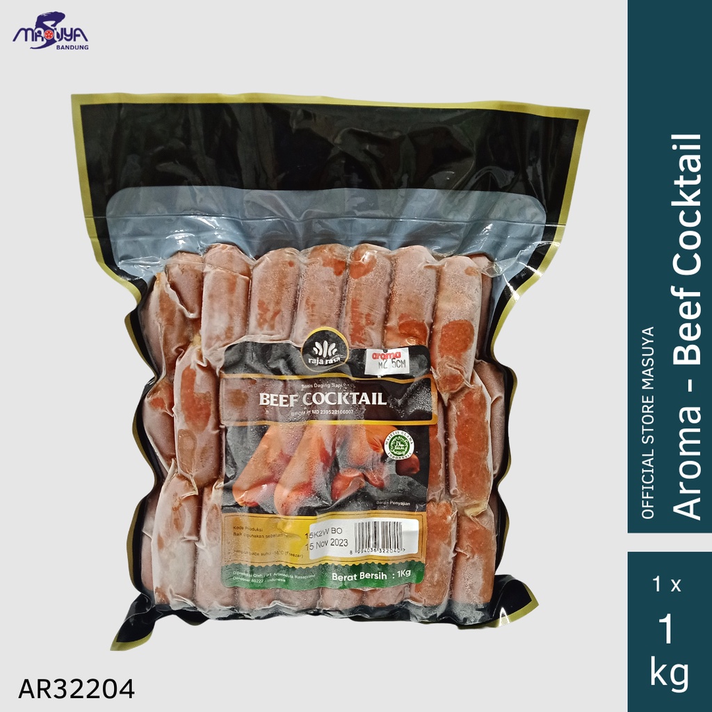 

AROMA Beef Cocktail Sausages Sosis Sapi Cocktail 1 kg Vacuum