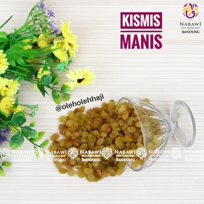

KISMIS MANIS/KISMIS KUNING/NABAWI 500GRAM BANDUNG HIGHT CLASS