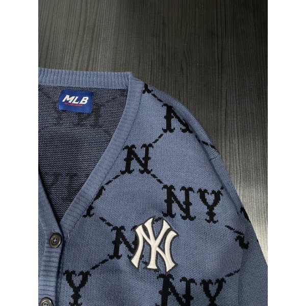 CREWNECK KARDIGAN YANKESS MLB BLUE FULL TAG LABEL