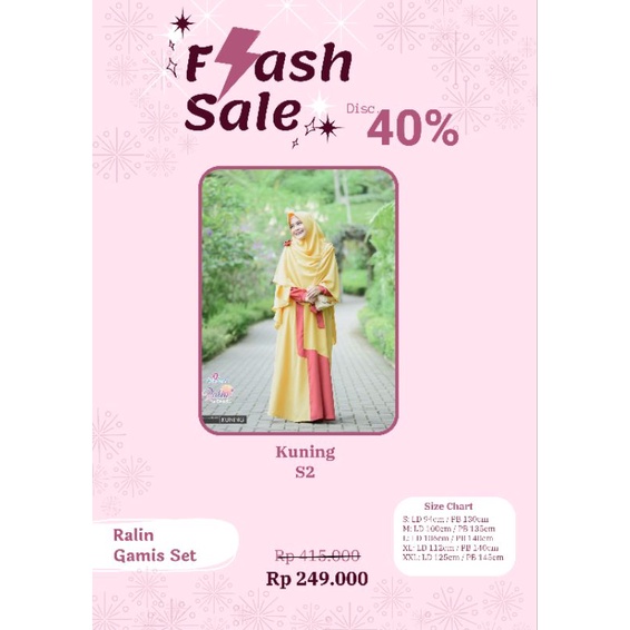 GAMIS RALIN GERAI SAFFA KUNING BAHAN WOLLYCREPE CALTRY DRESS WANITA MUSLIMAH SYAR'I KOMBINASI