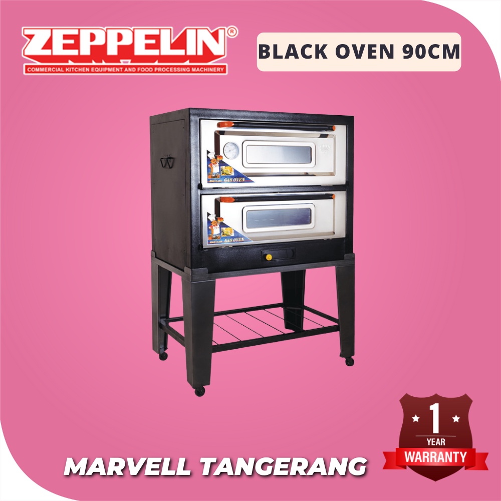 BLACK OVEN ZEPPELIN 90 CM / OVEN GAS TANPA PEMANTIK