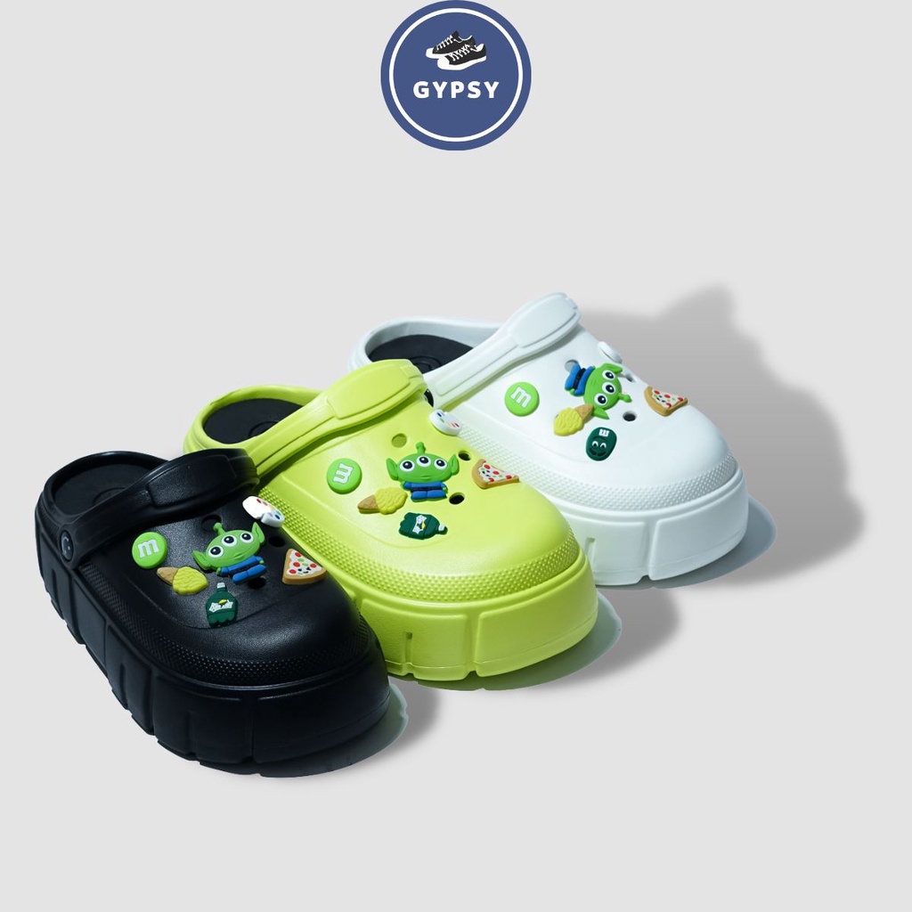 Gypsy - Sandal Wedges Jibbitz Toy Story Kartun Andy Lucu Sandal Wanita Baim Fuji Mama Gigi Viral Free Pin Toystory Sepatu Sendal Import Motif BUZZ